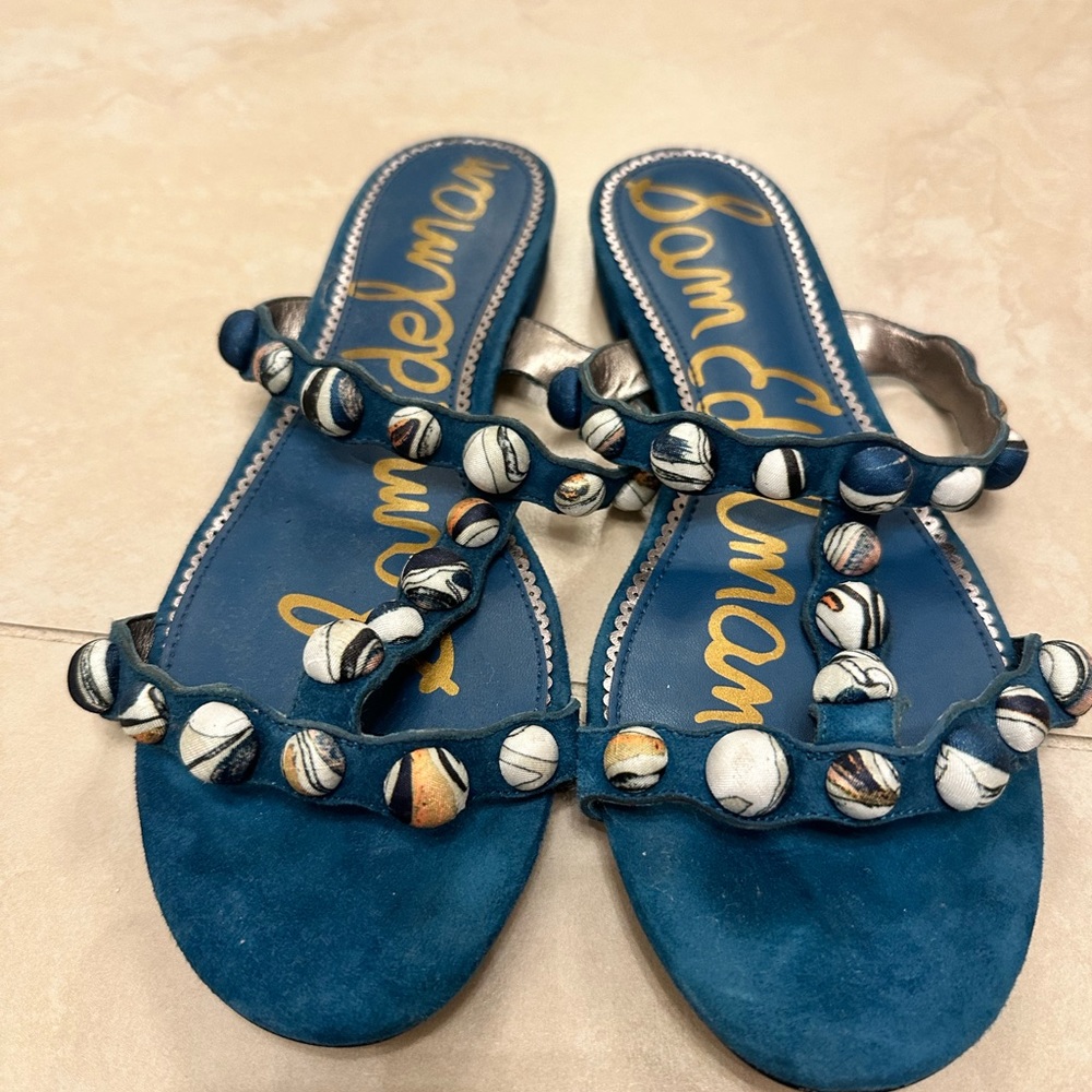 Sam Edelman Suede Leather Sandals - Size 9